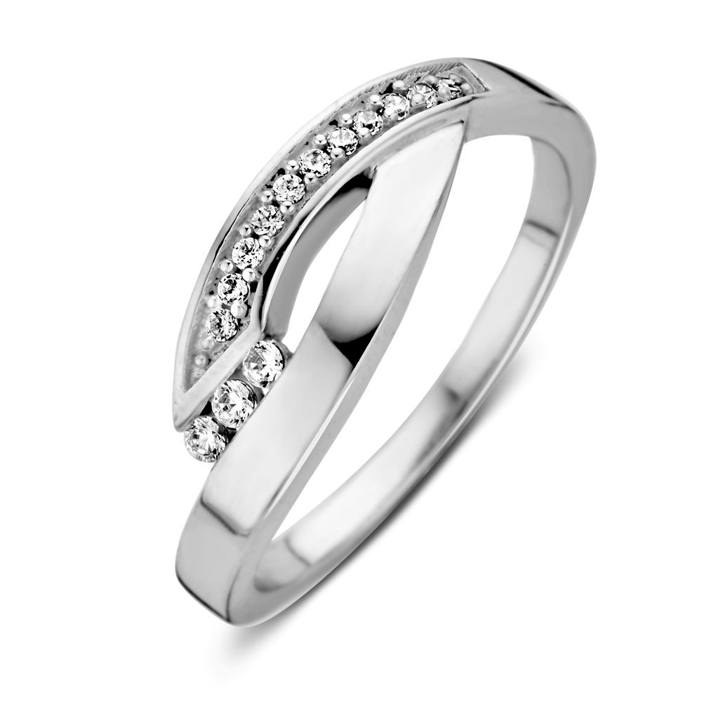 juweliers | Jewellery Ring witgoud zirkonia