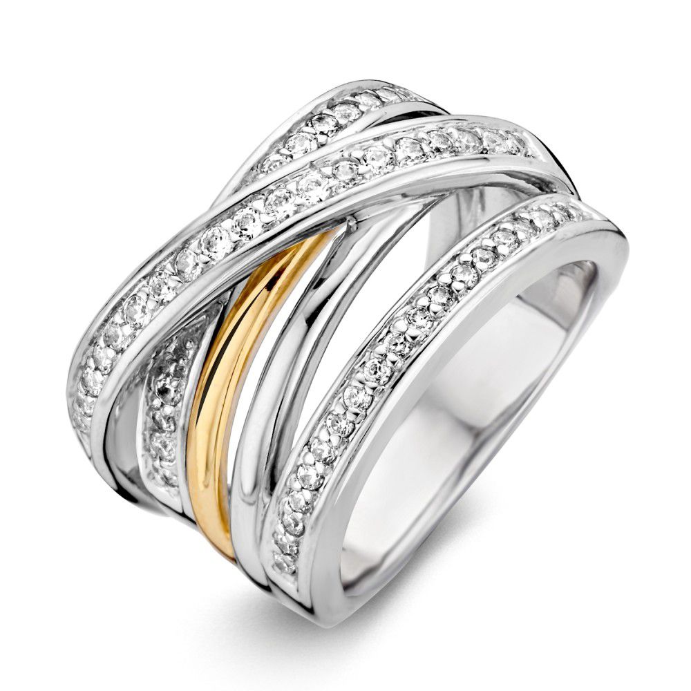 Vernietigen tyfoon impliceren Wolters juweliers | Excellent Jewellery Ring zilver/goud zirkonia