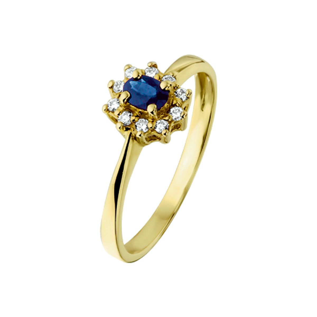 Torrent Pennenvriend bedrag Wolters juweliers | Kasius ring saffier en diamant 0.08ct h p1