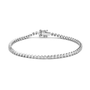 Armband witgoud briljant 1,00 crt.