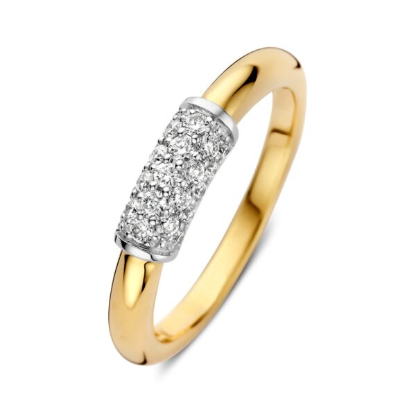 Ring bicolor briljant 0.33 crt.