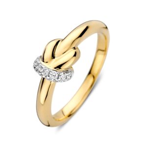 Ring geelgoud briljant 0.17 crt.