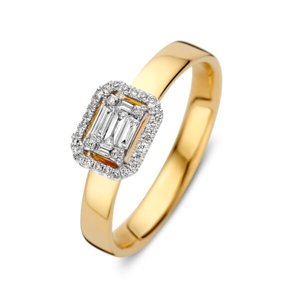Ring geelgoud briljant 0.20 crt.