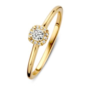 Ring geelgoud briljant 0.24 crt.