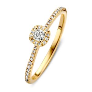 Ring geelgoud briljant 0.31 crt.