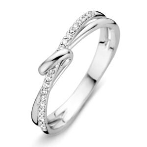 Ring witgoud briljant 0.12 crt.