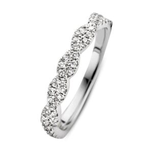 Ring witgoud briljant 0.34 crt.