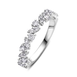 Ring witgoud briljant 0.58 crt.
