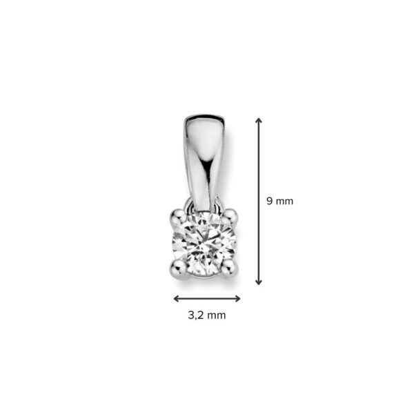 Hanger witgoud briljant 0,15 crt. HG216506 - Afbeelding 2